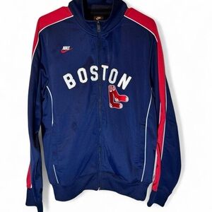 Nike Men's Boston Red and Navy Jacket